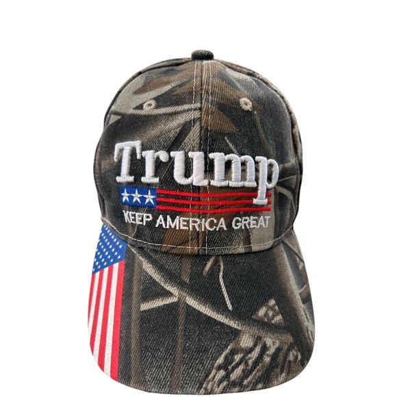 President Donald Trump 2024 MAGA Baseball Cap Keep  America Great Hat USA Camo - Picture 9 of 10